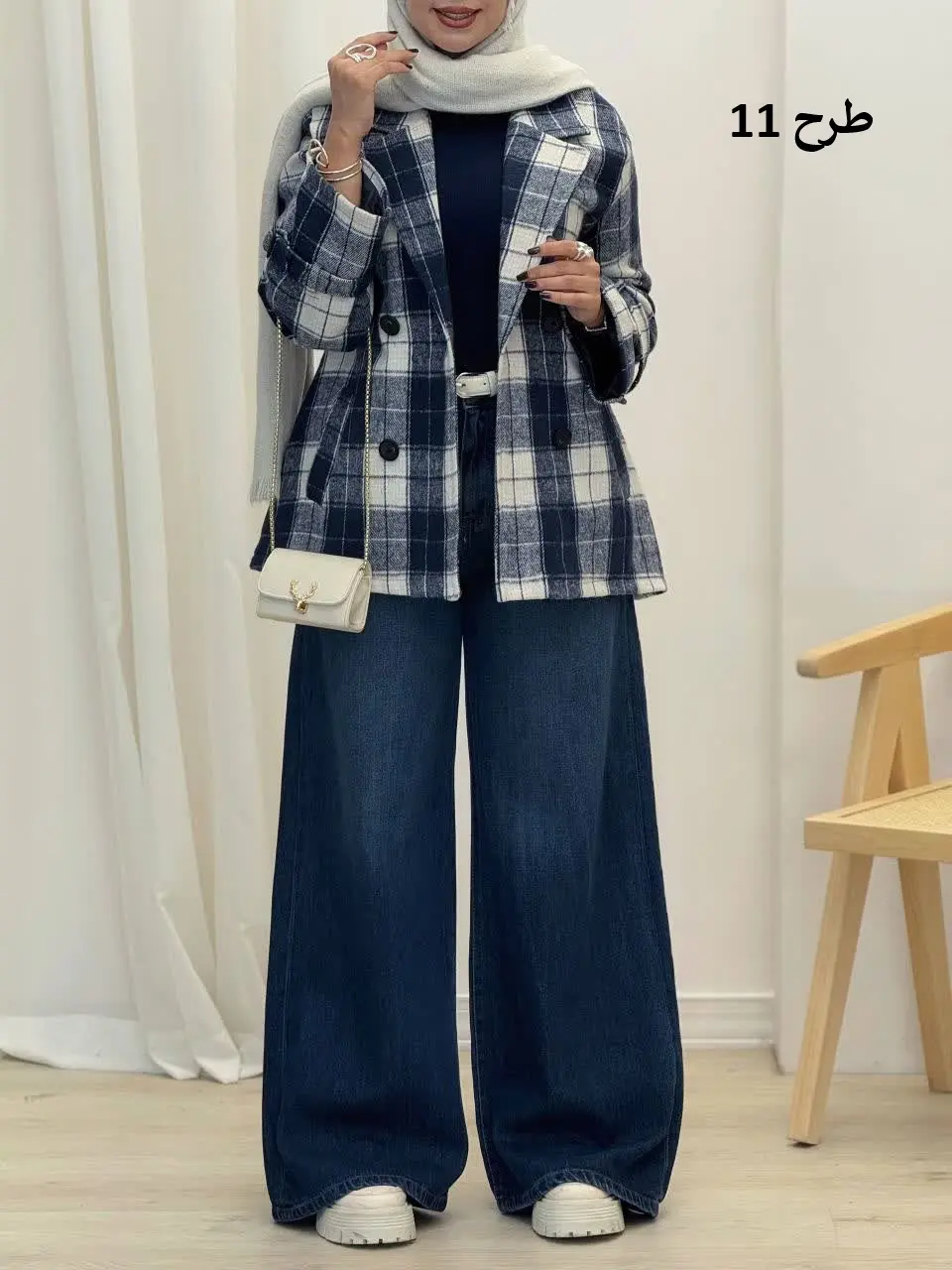 3568-کت چهارخونه شکلات